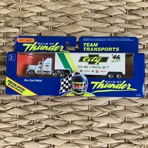 Matchbox Days Of Thunder City Chevrolet Team Transport Race Car Truck Metal New